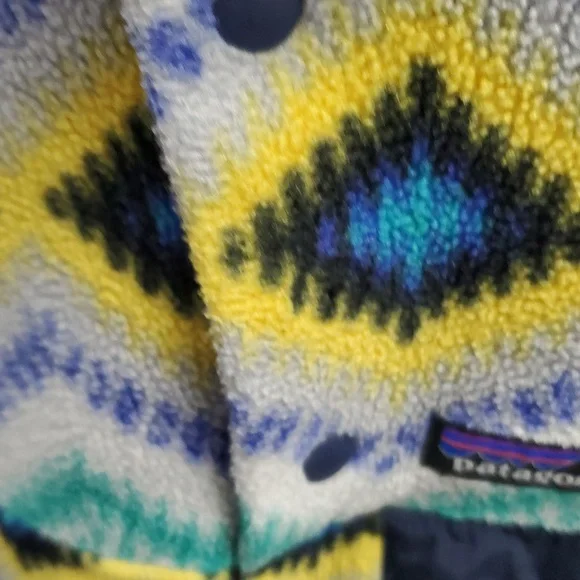 Patagonia Timber Twist Aztec Fleece XS T snap - Picture 8 of 9